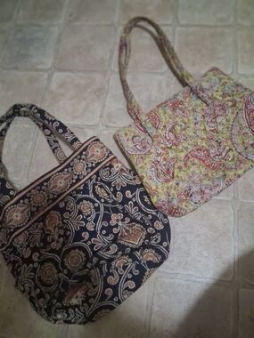 Quilted Paisley Tote Bag - Black & Yellow Paisley